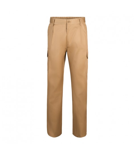 VL MABON Pantalon multibolsillos de sarga 200g m en algodon 35 y poliester 65