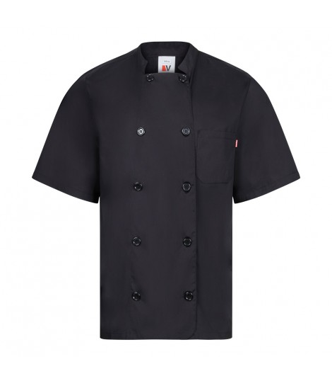 VL DURGA Chaqueta de cocina de manga corta en popelina 110 g m de algodon 35 y poliester 65