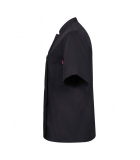 VL DURGA Chaqueta de cocina de manga corta en popelina 110 g m de algodon 35 y poliester 65