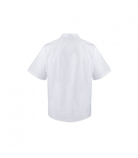 VL DURGA Chaqueta de cocina de manga corta en popelina 110 g m de algodon 35 y poliester 65