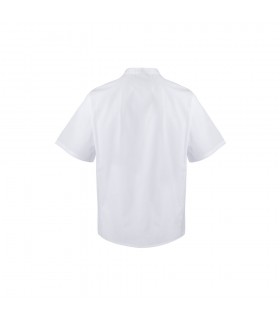 VL DURGA Chaqueta de cocina de manga corta en popelina 110 g m de algodon 35 y poliester 65