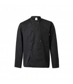 VL KALI Chaqueta de cocina de manga larga 175g m en algodon 35 y poliester 65