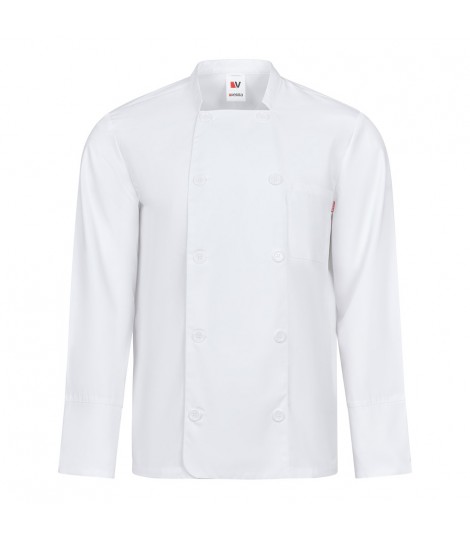 VL KALI Chaqueta de cocina de manga larga 175g m en algodon 35 y poliester 65
