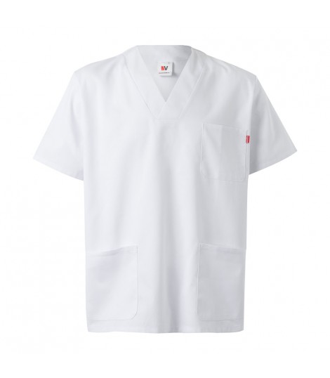 VL TLALOC Twill tunic 190g m with short sleeves in polyester 65 and cotton 35