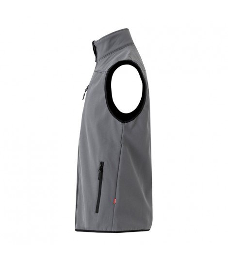 VL VARUNA Chaleco soft shell 280g m con forro polar en poliester 94 y elastano 6