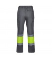 VL ARTEMIS Pantalon bicolor en sarga 190 g m algodon 20 y poliester 80 Pantalon multibolsillos elastico 240 g m