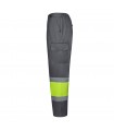 VL ARTEMIS Pantalon bicolor en sarga 190 g m algodon 20 y poliester 80 Pantalon multibolsillos elastico 240 g m