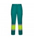 VL ARTEMIS Pantalon bicolor en sarga 190 g m algodon 20 y poliester 80 Pantalon multibolsillos elastico 240 g m