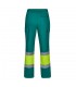 VL ARTEMIS Pantalon bicolor en sarga 190 g m algodon 20 y poliester 80 Pantalon multibolsillos elastico 240 g m