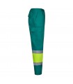 VL ARTEMIS Pantalon bicolor en sarga 190 g m algodon 20 y poliester 80 Pantalon multibolsillos elastico 240 g m