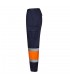 VL ARTEMIS Pantalon bicolor en sarga 190 g m algodon 20 y poliester 80 Pantalon multibolsillos elastico 240 g m
