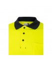 VL PLUTO LARGE Polo de pique bicolor 150g m con manga larga en algodon 55 y poliester 45