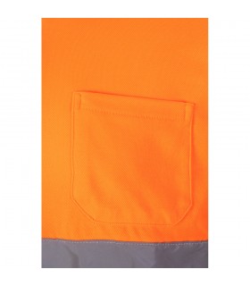 VL PLUTO LARGE Polo de pique bicolor 150g m con manga larga en algodon 55 y poliester 45