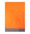 VL PLUTO LARGE Polo de pique bicolor 150g m con manga larga en algodon 55 y poliester 45
