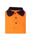 VL PLUTO LARGE Polo de pique bicolor 150g m con manga larga en algodon 55 y poliester 45