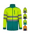 VL HESTIA LARGE Chaqueta soft shell bicolor 280g m con forro polar y membrana de TPU en poliester 96 y elastano 4