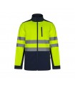 VL HESTIA LARGE Chaqueta soft shell bicolor 280g m con forro polar y membrana de TPU en poliester 96 y elastano 4