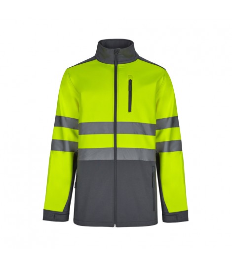 VL HESTIA LARGE Chaqueta soft shell bicolor 280g m con forro polar y membrana de TPU en poliester 96 y elastano 4