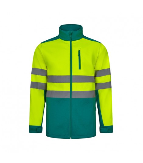 VL HESTIA LARGE Chaqueta soft shell bicolor 280g m con forro polar y membrana de TPU en poliester 96 y elastano 4