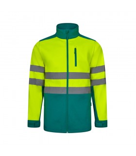 VL HESTIA LARGE Chaqueta soft shell bicolor 280g m con forro polar y membrana de TPU en poliester 96 y elastano 4