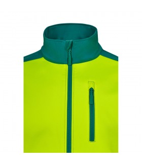 VL HESTIA LARGE Chaqueta soft shell bicolor 280g m con forro polar y membrana de TPU en poliester 96 y elastano 4