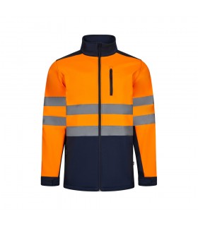 VL HESTIA LARGE Chaqueta soft shell bicolor 280g m con forro polar y membrana de TPU en poliester 96 y elastano 4