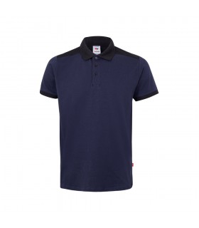 VL VELES Polo de pique elastico bicolor 200g m con manga corta en poliester 96 y elastano 4