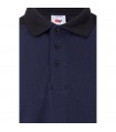 VL VELES Polo de pique elastico bicolor 200g m con manga corta en poliester 96 y elastano 4