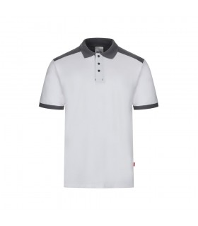 VL VELES Polo de pique elastico bicolor 200g m con manga corta en poliester 96 y elastano 4