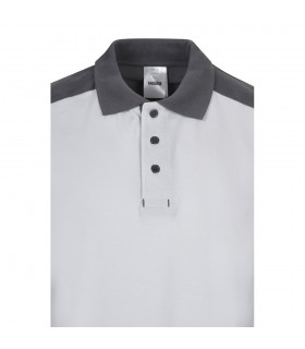 VL VELES Polo de pique elastico bicolor 200g m con manga corta en poliester 96 y elastano 4