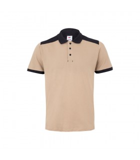 VL VELES Polo de pique elastico bicolor 200g m con manga corta en poliester 96 y elastano 4