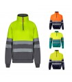 VL THOR LARGE Sudadera bicolor 300g m en tejido polar de poliester 100