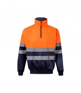 VL THOR LARGE Sudadera bicolor 300g m en tejido polar de poliester 100