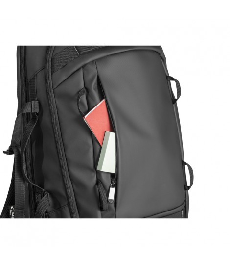 KAMPALA Mochila para portatil en poliester reciclado 900D de alta densidad con revestimiento resistente al agua y forro de p