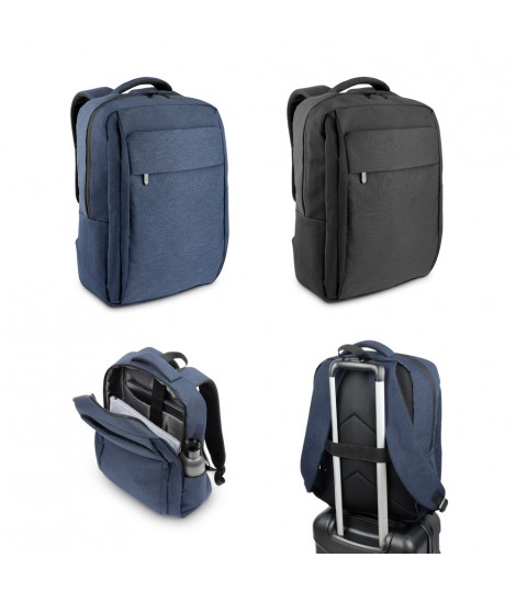 COVENTRY Mochila para portatil en poliester reciclado 600D alta densidad con revestimiento resistente al agua y forro en poli