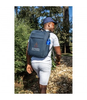 COVENTRY Mochila para portatil en poliester reciclado 600D alta densidad con revestimiento resistente al agua y forro en poli