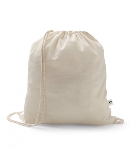 SALAMANCA Bolsa tipo mochila de algodon reciclado 70 y poliester 30 rPET 140 g m