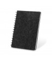 MISHIMA Cuaderno A5 con tapa semidura de fieltro reciclado 100 rPET con anillas y paginas rayadas