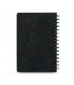 MISHIMA Cuaderno A5 con tapa semidura de fieltro reciclado 100 rPET con anillas y paginas rayadas