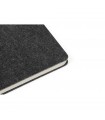 MISHIMA Cuaderno A5 con tapa semidura de fieltro reciclado 100 rPET con anillas y paginas rayadas