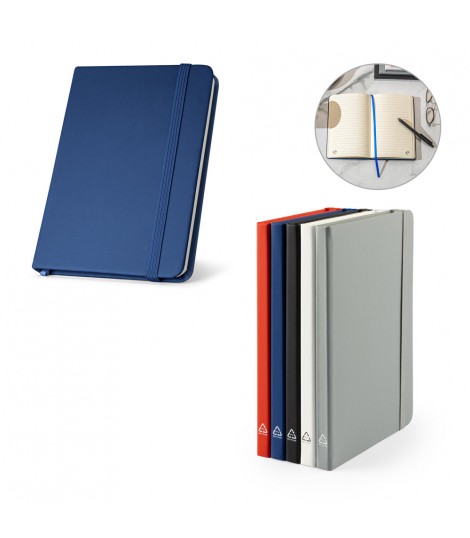 CAMPUS Cuaderno A5 de tapa dura en PU 35 reciclado con paginas rayadas