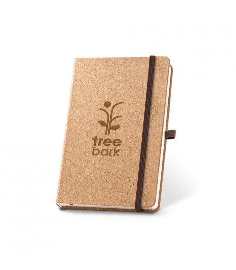 HAWKINS A5 Libreta de corcho A5 con paginas lisas en material certificado FSC y otros materiales sostenibles
