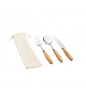 BOULUD Juego de 3 piezas en madera de acacia