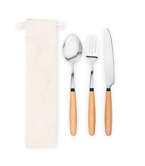 BOULUD Juego de 3 piezas en madera de acacia
