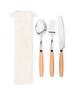 BOULUD Juego de 3 piezas en madera de acacia
