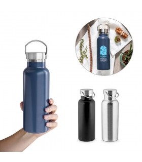 DUPLANTIS Botella de acero inoxidable 90 reciclado con aislamiento al vacio de 750 mL