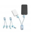 BERNERS. Cable USB 6 en 1 ultrarrápido en 100% rPET