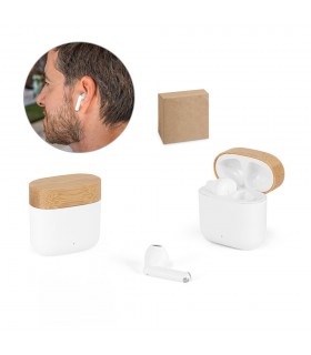 COBAIN Auriculares inalambricos con 10h de autonomia en 100 rABS y bambu