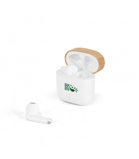 COBAIN Auriculares inalambricos con 10h de autonomia en 100 rABS y bambu