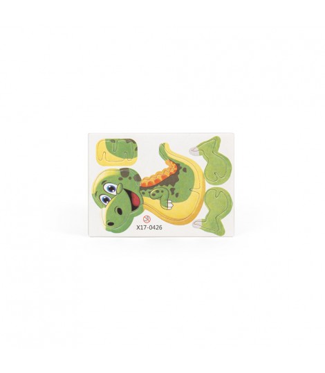 DINOSAURUS Puzzle 3D de papel y EVA con forma de dinosaurio